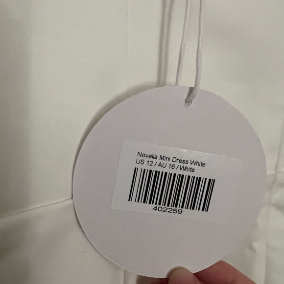 NWT Princess Polly White Novella Mini Dress Size 12 - Picture 4 of 8